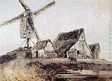Thomas Girtin Mill in Essex painting